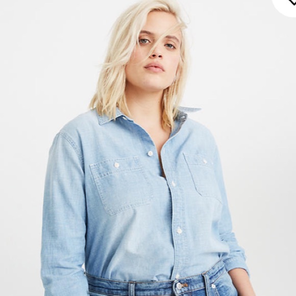 Madewell chambray Classic Ex-Boyfriend Shirt - Picture 4 of 7